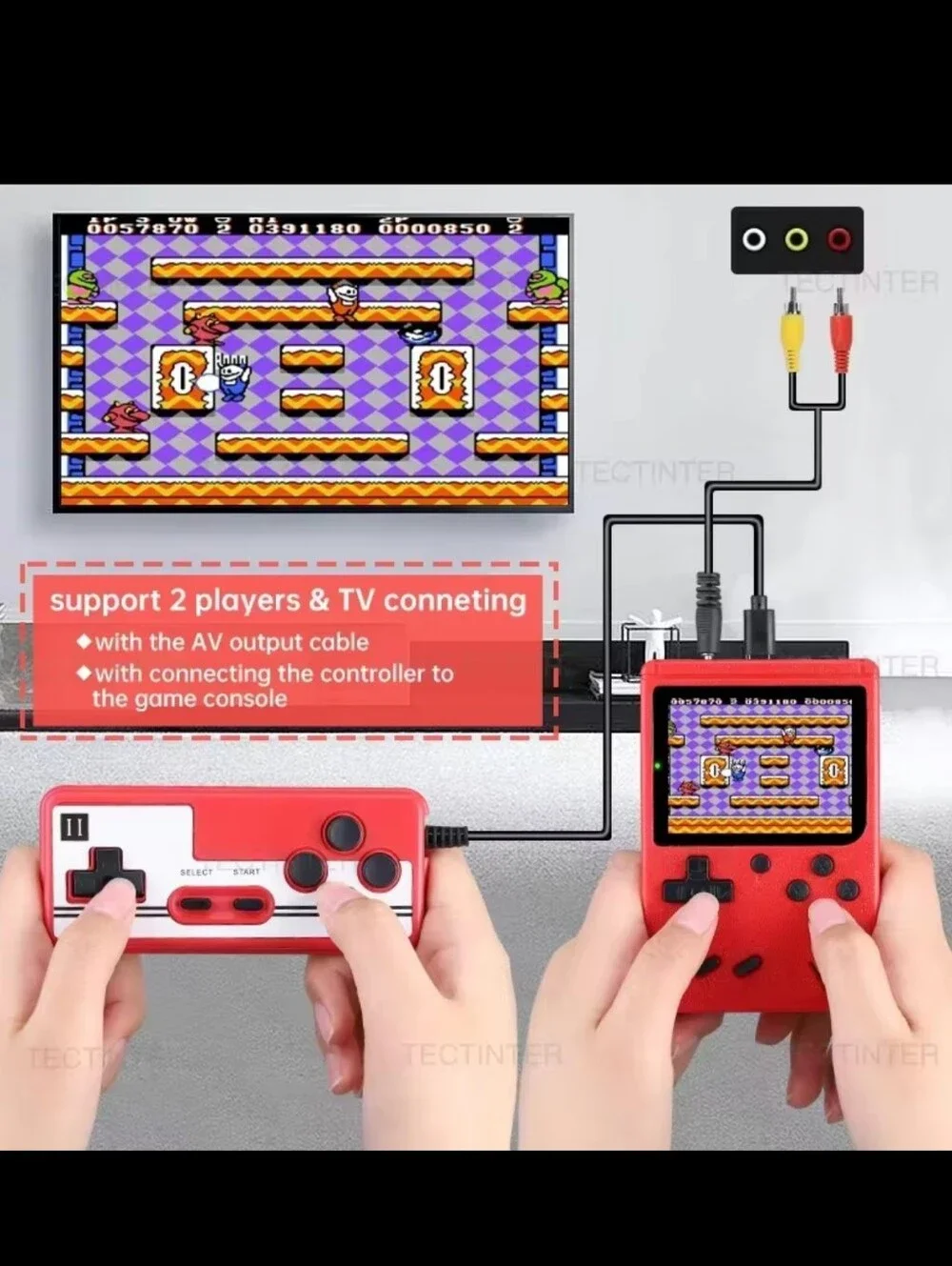 🍄👾Portable Retro 80's Handheld w/500 Classic NES Games👾🍄